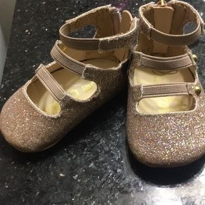 Size 0-3 months San Edelman girl sparkle shoes
